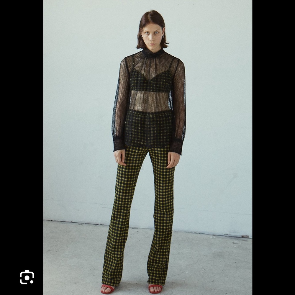 Rachel Comey Switzer pant flare stretch seersucker size 8